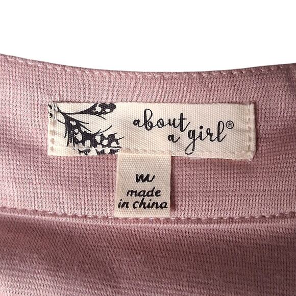 Dusty Rose Pink Fashion Jacket Ruffles Feminine Romantic Girly Military Style - Picture 9 of 9